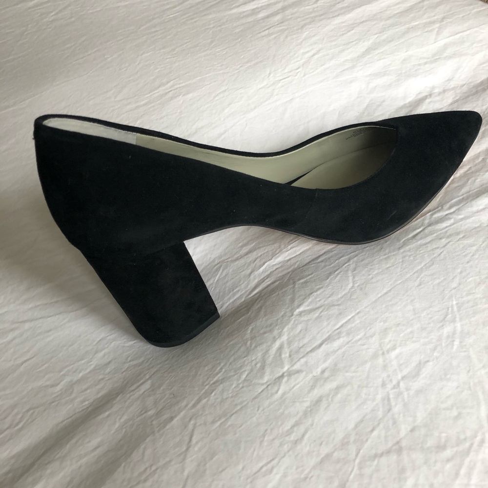 1 state suede block heel